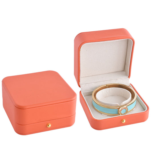 Caja de PU para brazaletes con esquinas redondeadas