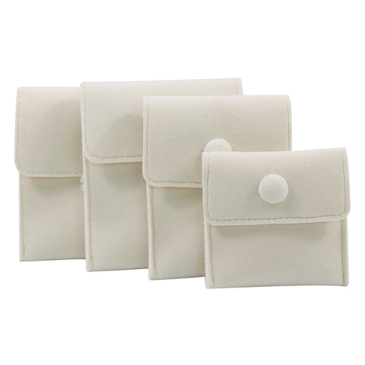 Beige Velvet Pouch， Price for 10Pieces