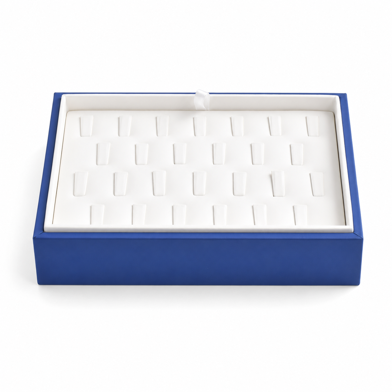 Blue 26-Slot Ring Display Tray with White Insert – Jeweller Buy
