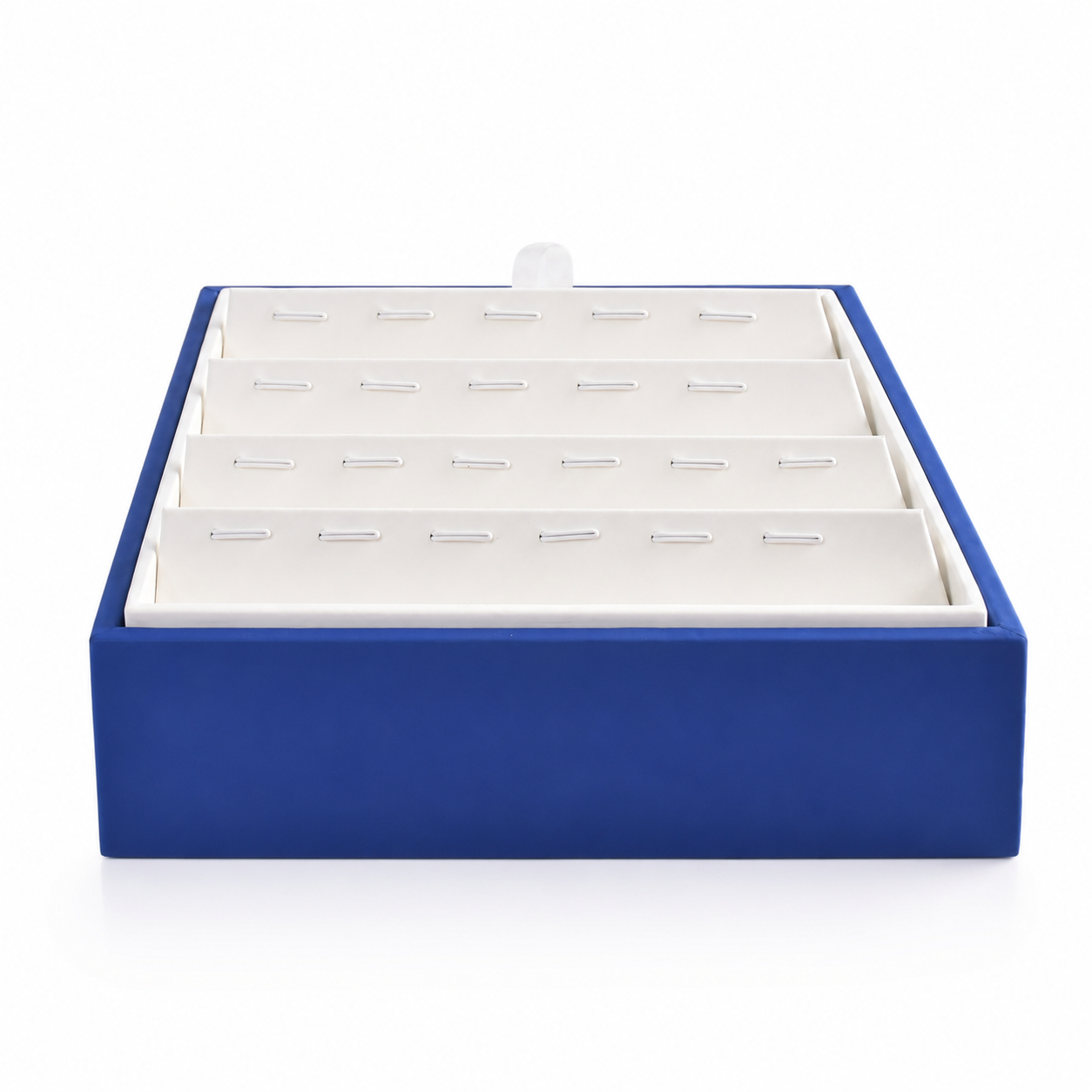 Tiered jewelry tray with 20 individual positions for pendants and charms