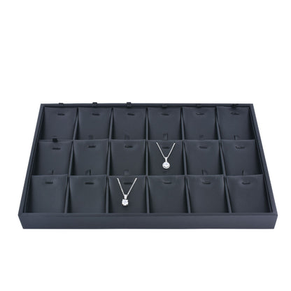 Black PU Earring Pendant Tray