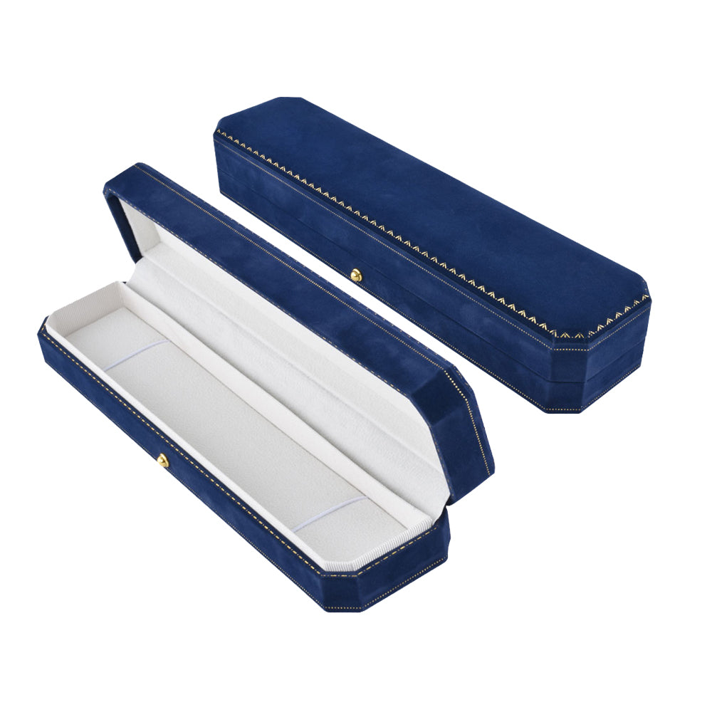 6PCS Luxury Blue Velvet Covered Bracelet Boxes