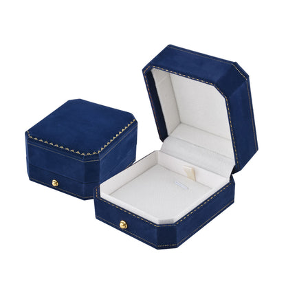 12PCS Luxury Blue Velvet Covered Pendant Earring Boxes