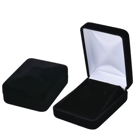 12PCS Black Velvet Pendant Earring Boxes