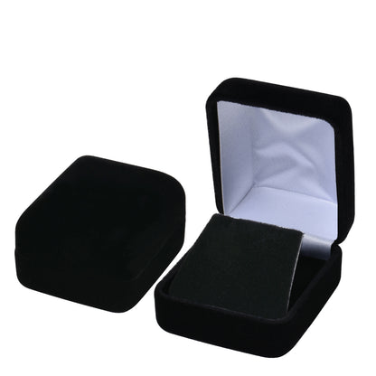 Black Velvet Earring Necklace Boxes, Price For 12 PCS