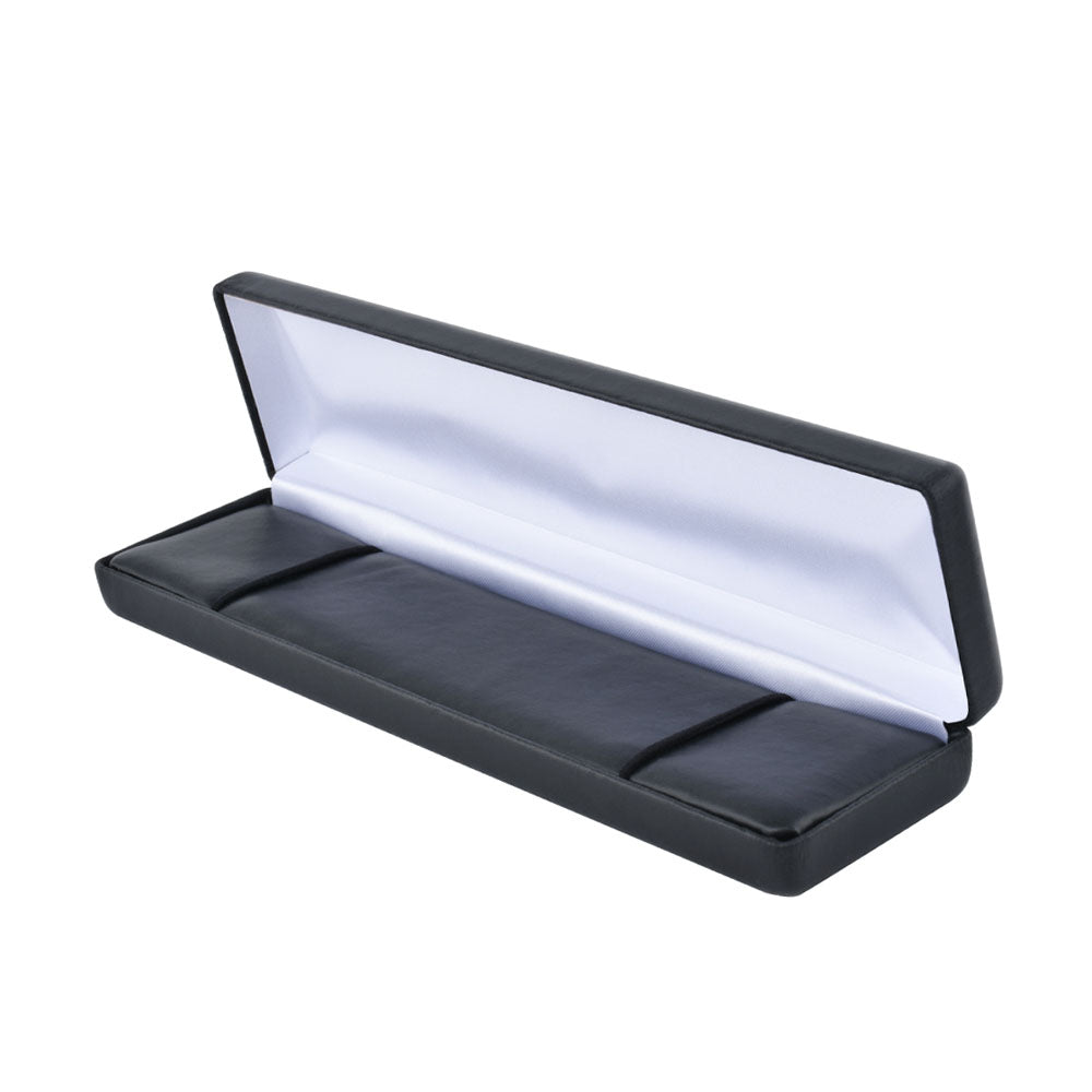 PU Leather Black Metal Jewelry Boxes