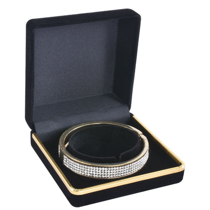 Black Flocking Bangle Boxes,For 12PCS.