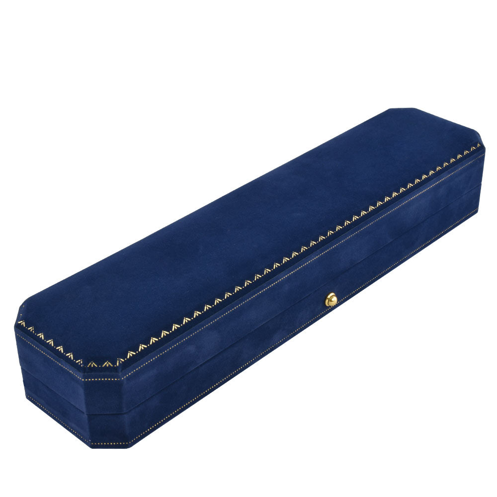 Luxury Blue Velvet Covered Bracelet Boxes, Price for 6PCS