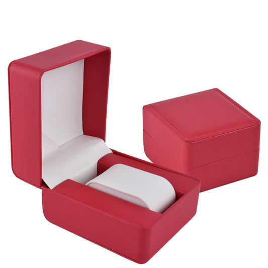 Red PU Watch Box