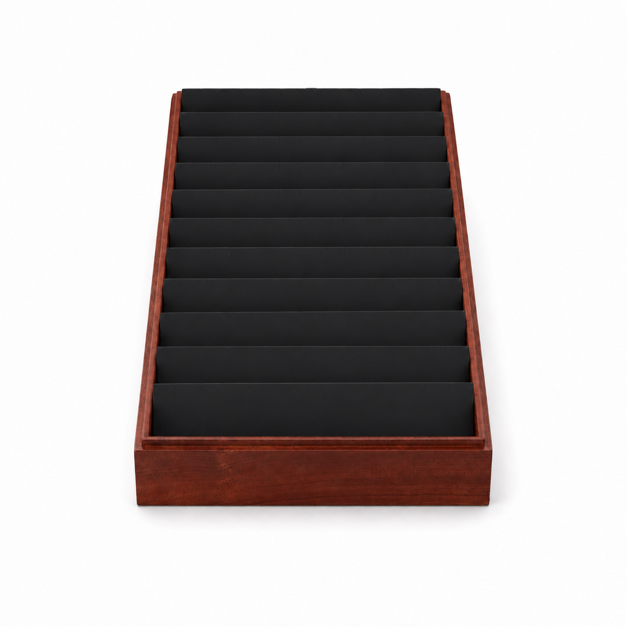 11-Slot Wooden Earring Display Tray with Black Interior – Jeweller Buy