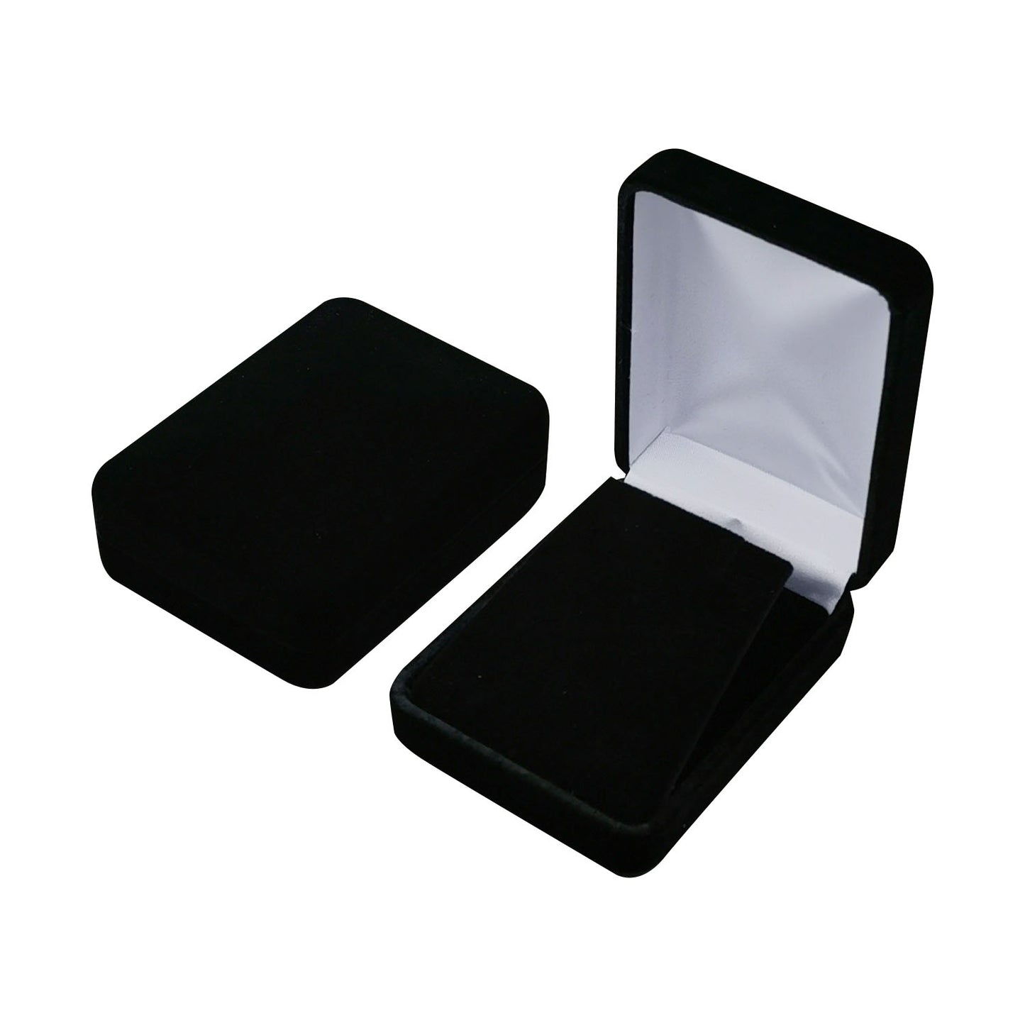 12PCS Black Velvet Pendant Earring Boxes