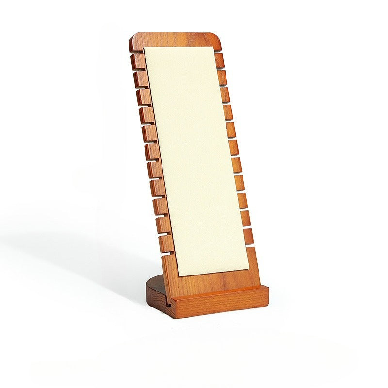 wood display side