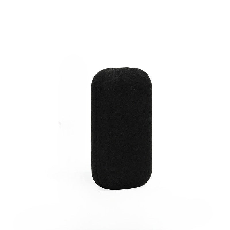 black microfiber open