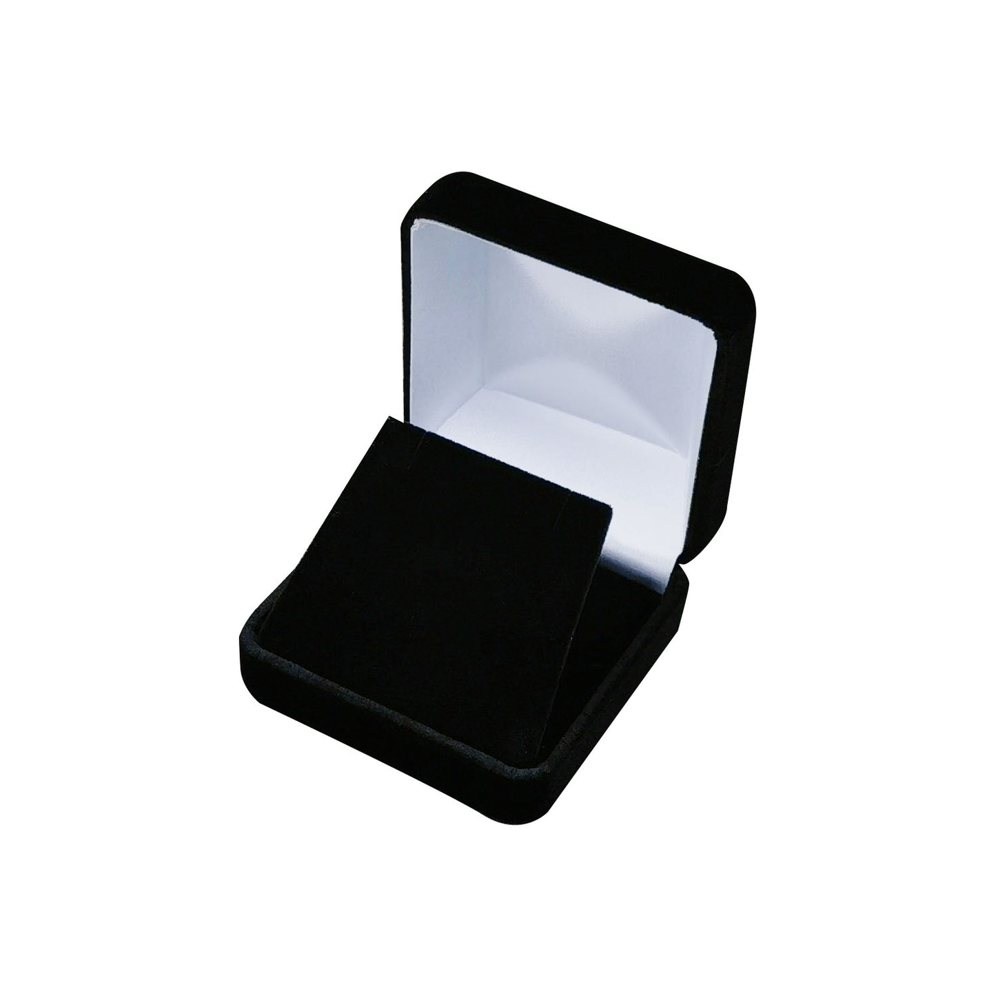 Black Square Velvet Pendant Boxes, product view 3
