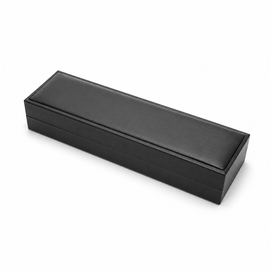 bracelet box - 12 Black Bracelet Boxes P06BR-BK BK open view
