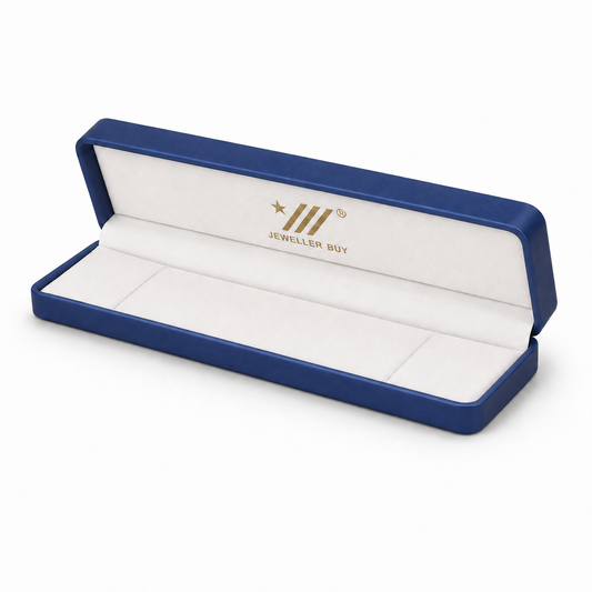 bracelet box - Blue PU Leather Bracelet Box 1-5 front view