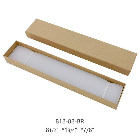 bracelet box - 12pcs Brown Bracelet Boxes B12-82-BR BK BR front view