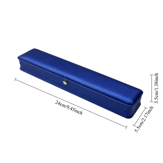 bracelet box - 12 Blue Bracelet Boxes P016-B1-B W open view
