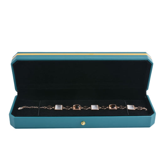 bracelet box - PU Bracelet Box P09BR-B BK front view
