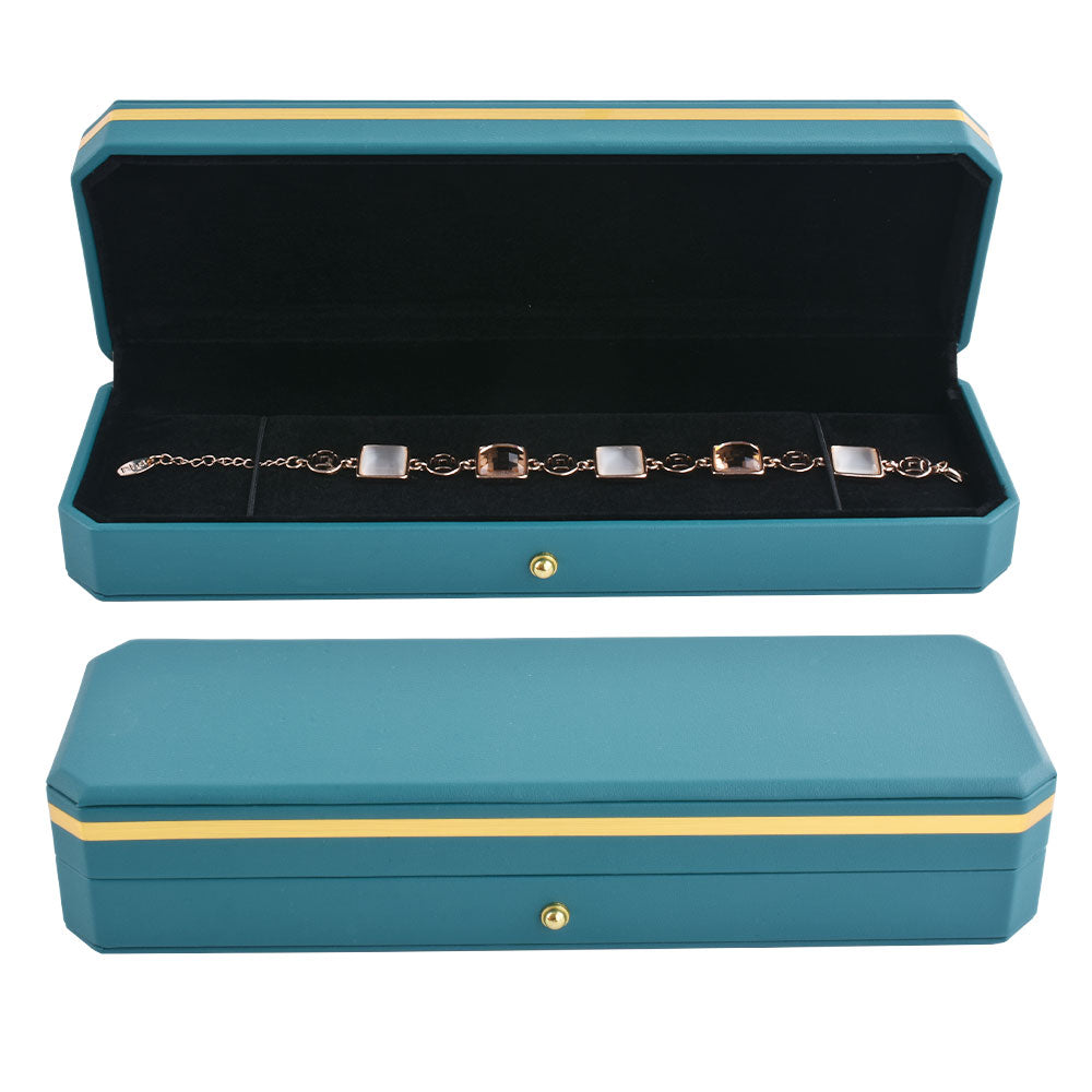 bracelet box - PU Bracelet Box P09BR-B BK open view