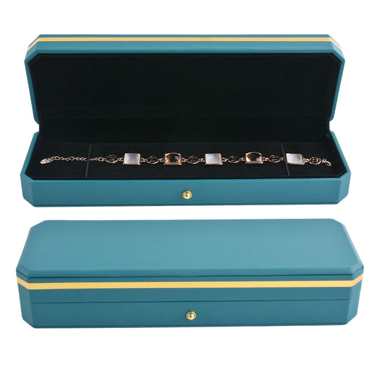 bracelet box - PU Bracelet Box P09BR-B BK open view