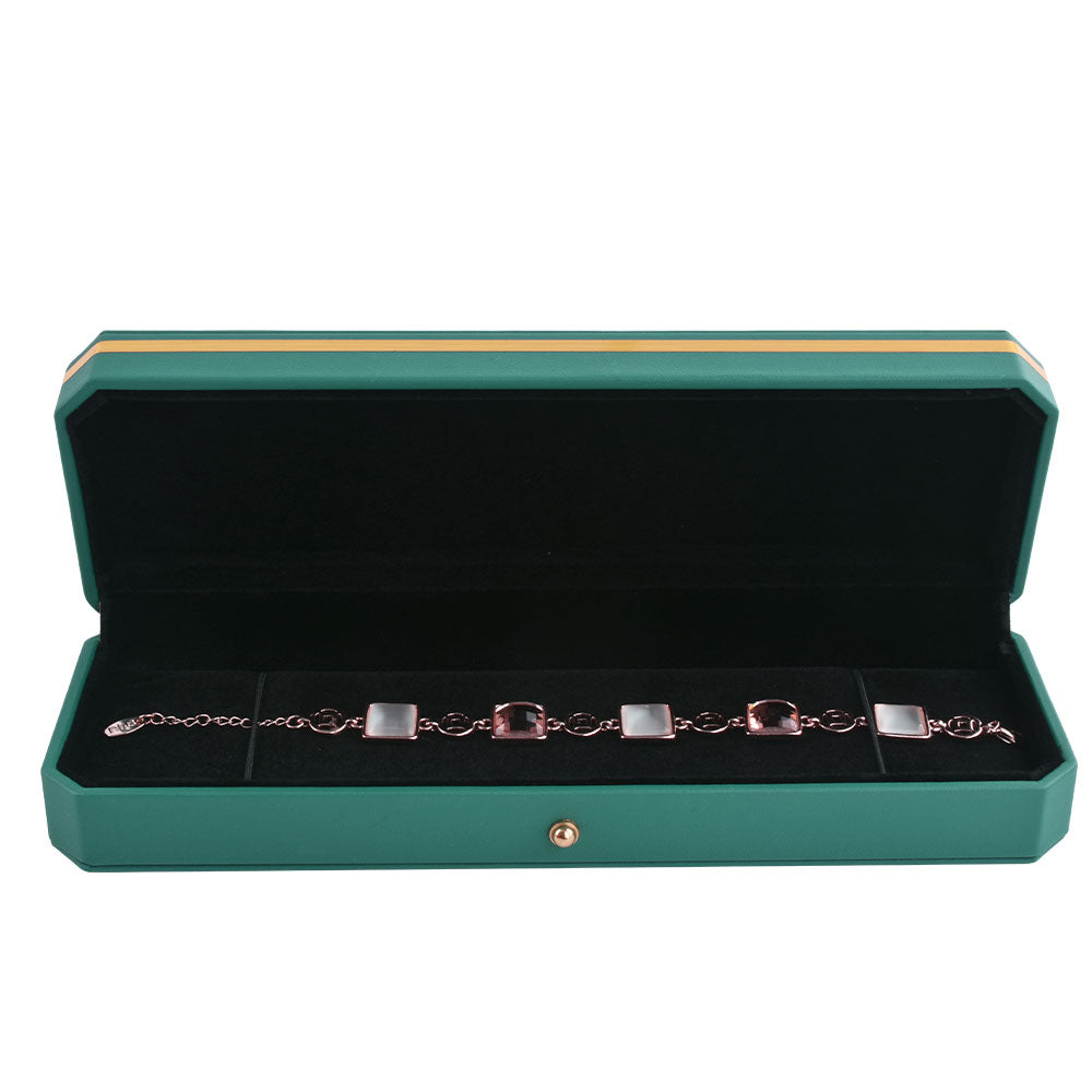bracelet box - PU Bracelet Box P09BR-G BK front view