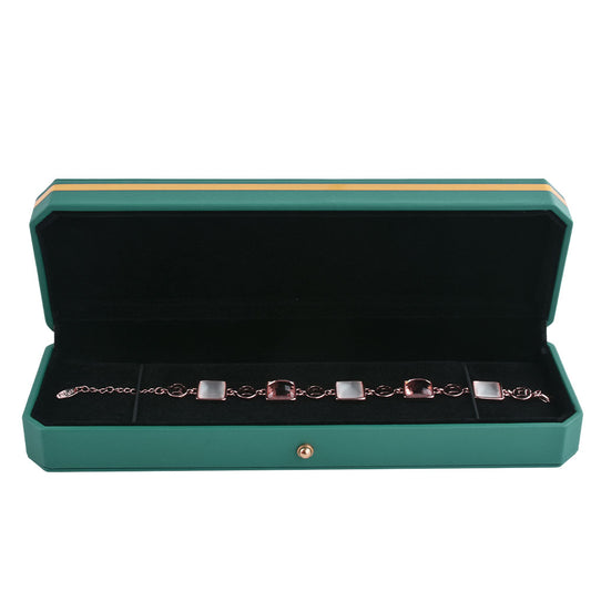bracelet box - PU Bracelet Box P09BR-G BK front view