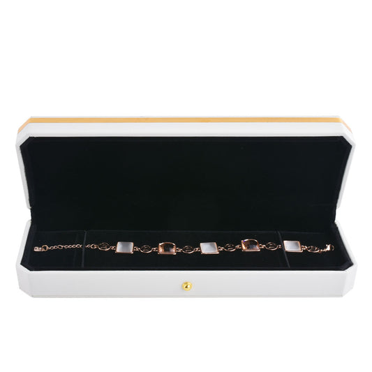 bracelet box - PU Bracelet Box P09BR-W BK front view