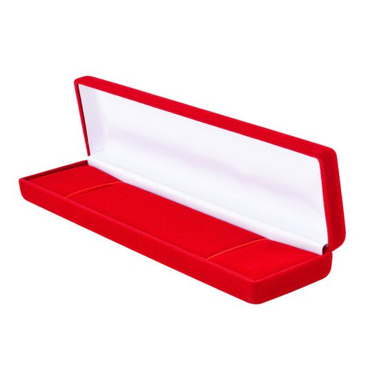bracelet box - Red Velvet Bracelet Boxes - 6 Pack YB5-RD open view