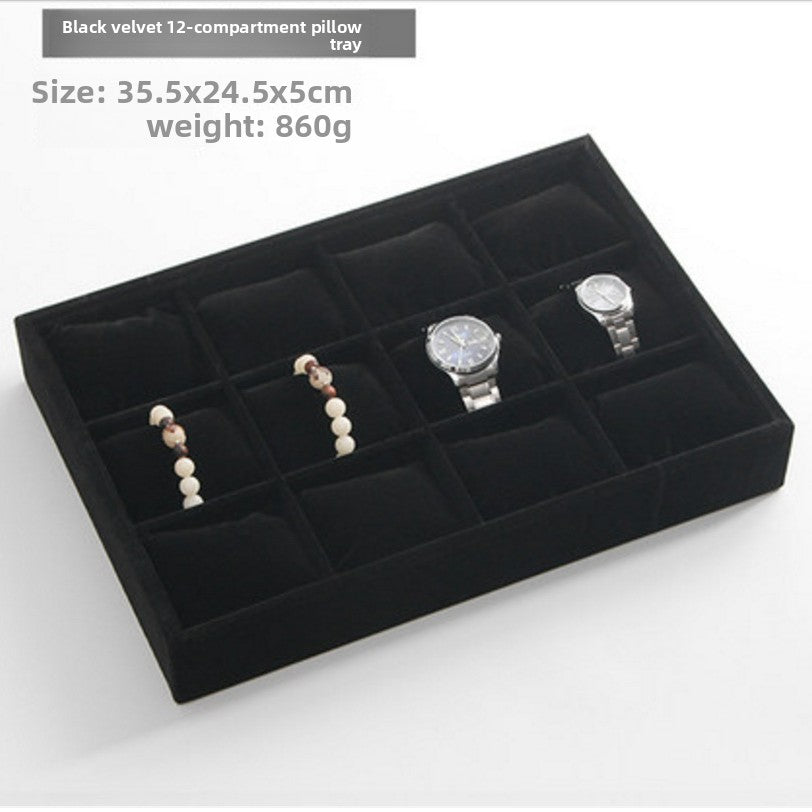bracelet box and watch box - 12 Velvet Bracelet Box Watch Display C00030 detail view