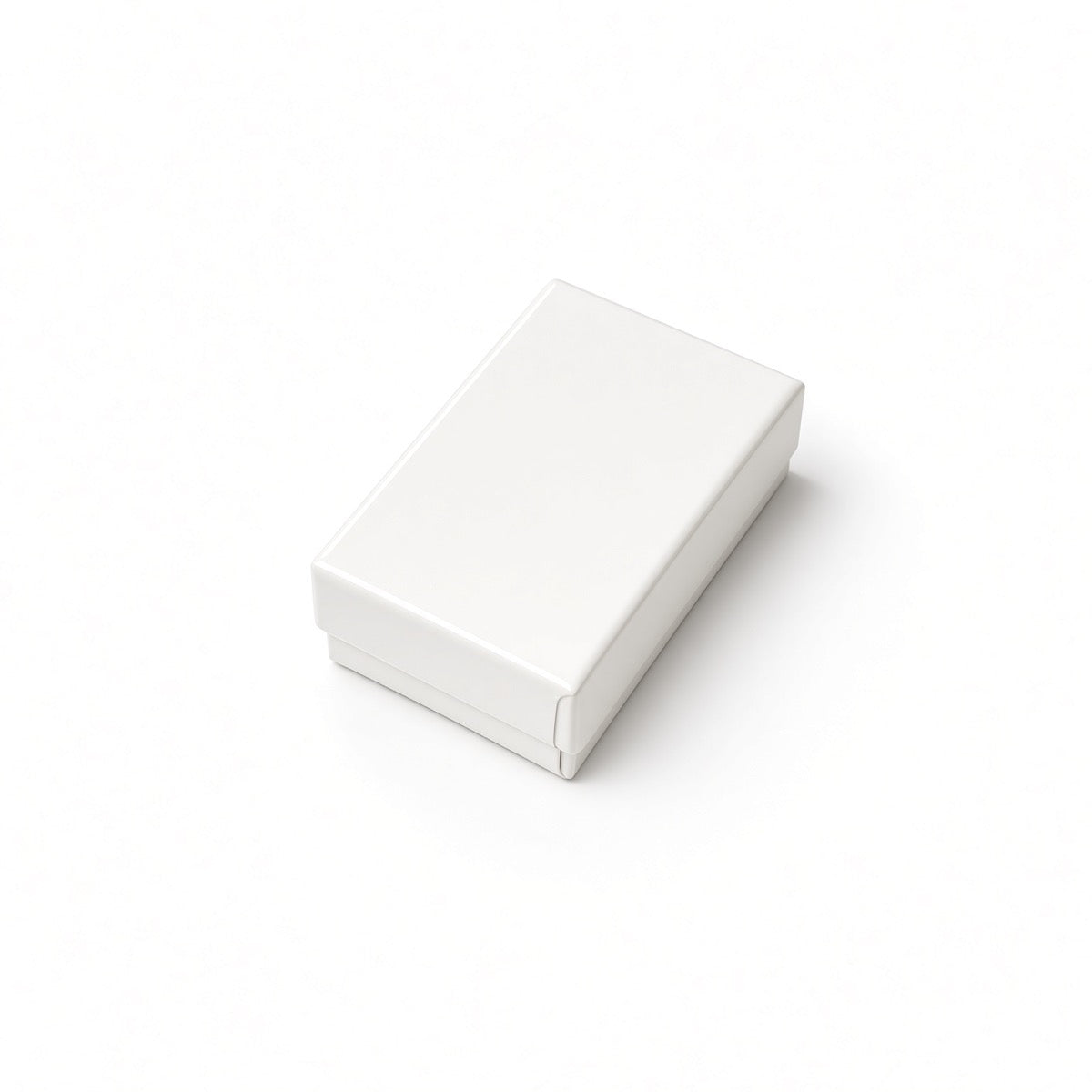 bracelet box - White Glossy Slim Bracelet Cotton-Filled Jewelry Box 100-Piece Pack BX2821WG open view