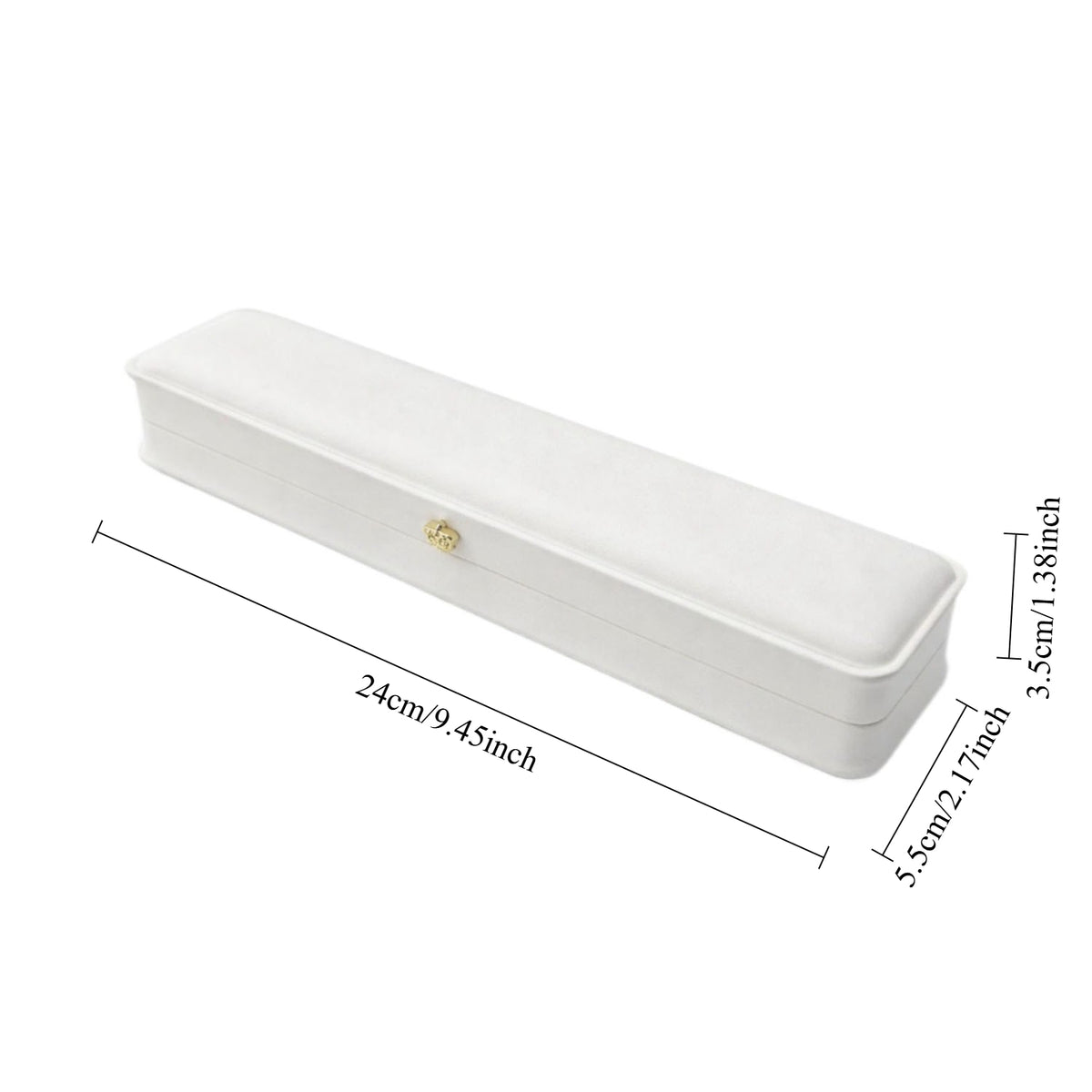 bracelet box - 12 White Bracelet Boxes P016-B1-W W open view