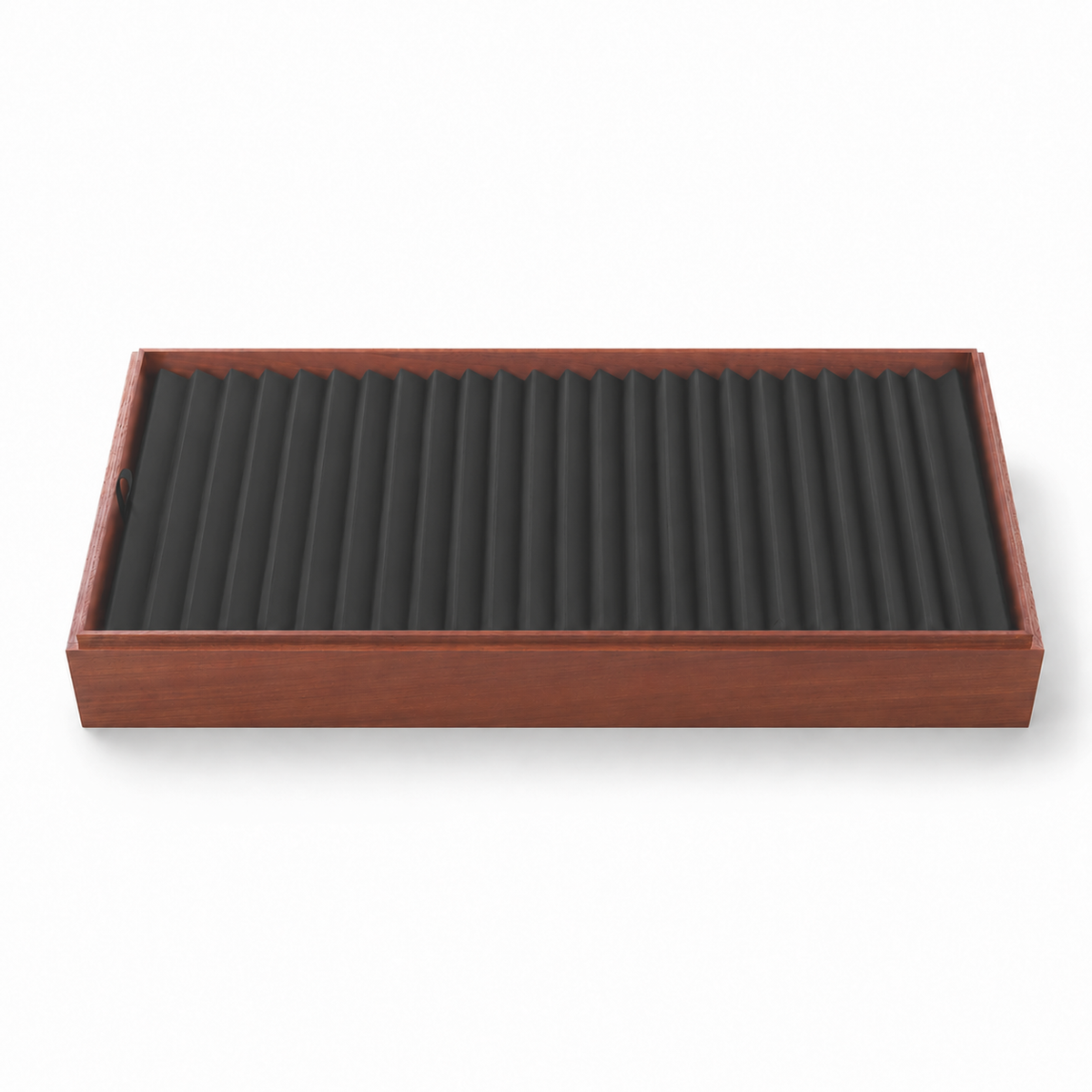 bracelet display - 24 Black Wooden Bracelet Display Tray T025BR24-BK detail view