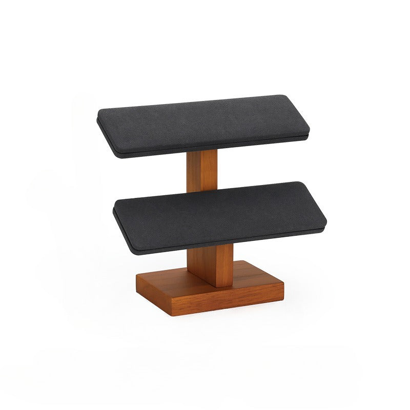 bracelet display - Wooden Wood Bracelet Display Stand C01905 side view