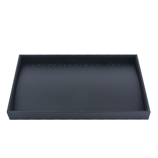 bracelet display and necklace display - Black Bracelet Necklace Display Tray T001-N PU-BK open view