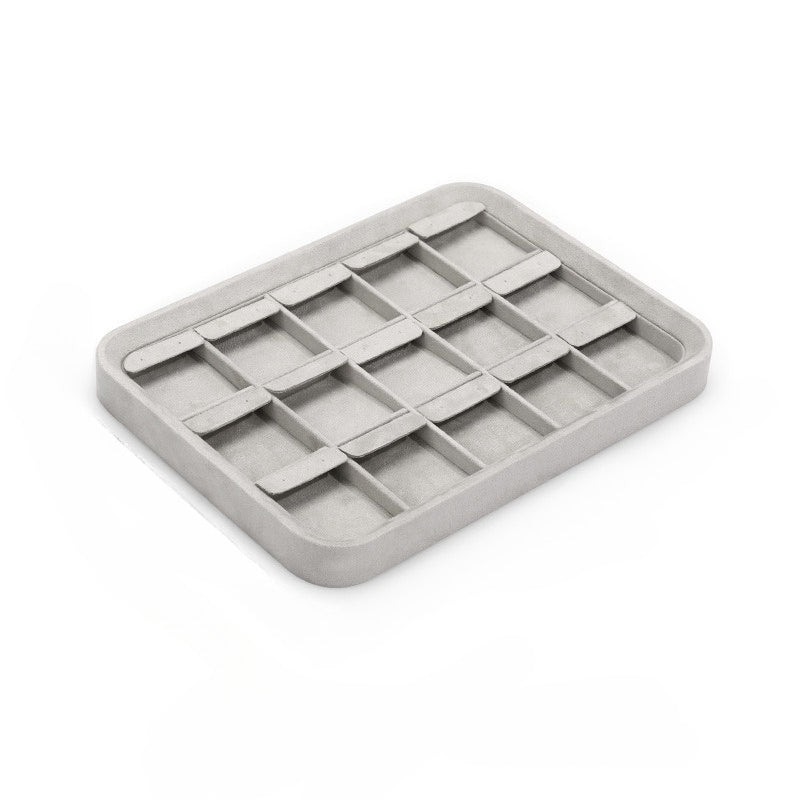 bracelet display and necklace display - Gray Display Tray Necklaces Bracelets C01806 side view