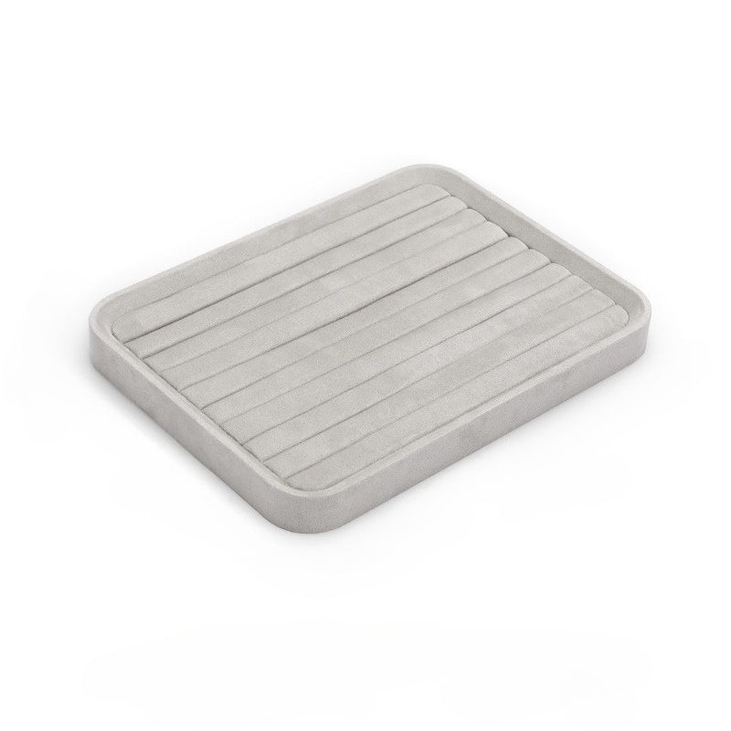 bracelet display and necklace display - Gray Display Tray Necklaces Bracelets C01806 detail view