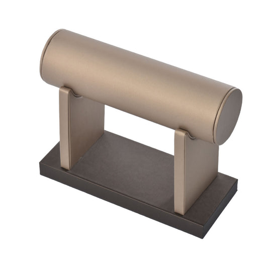 bracelet display and necklace display - Gray PU Display Necklace Stand Bracelet D003-BA PU-G front view
