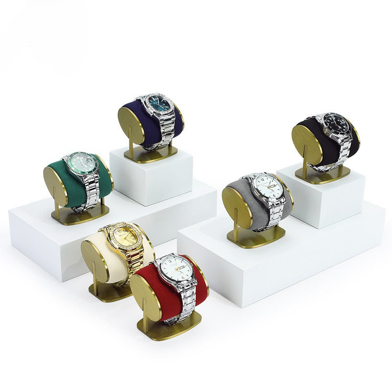 bracelet display and watch display - Microfiber Display Stand Watches Bracelets C01946 front view