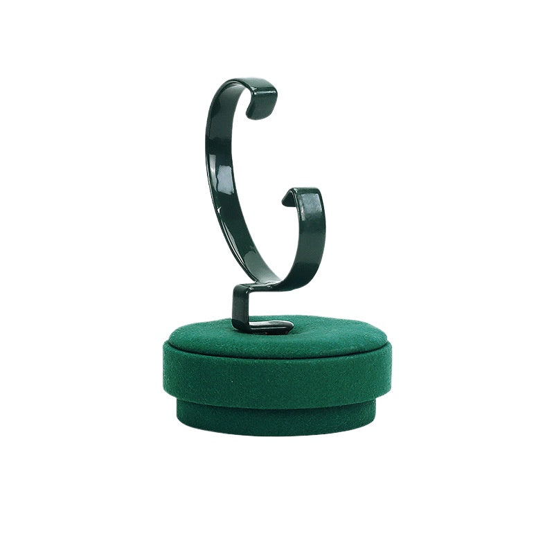 bracelet display and watch display - Green Metal Microfiber Watch Bracelet Display C01731 product view 11