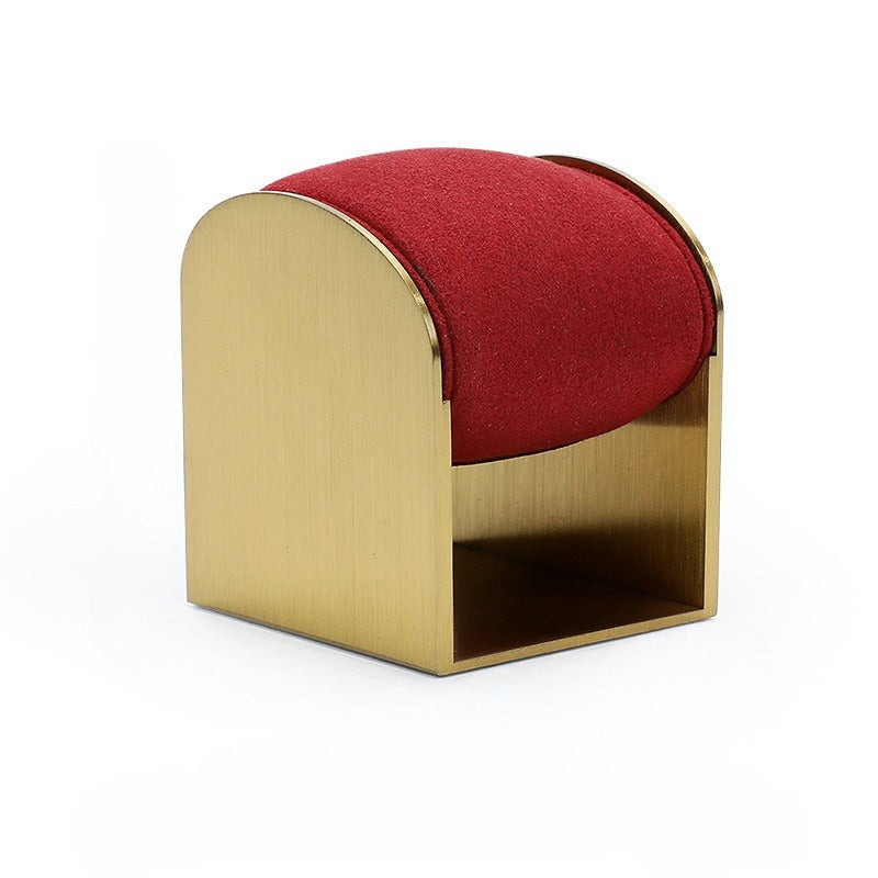 bracelet display and watch display - Metal Microfiber Stand Watches Bracelets Watch C01329 side view