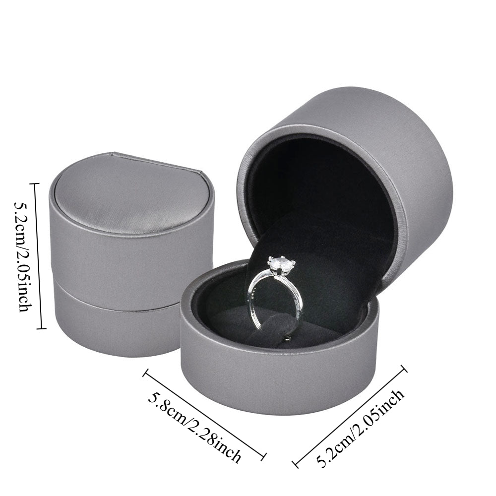 Round PU Pendant Earring Necklace Boxes, Price for 12 PCS