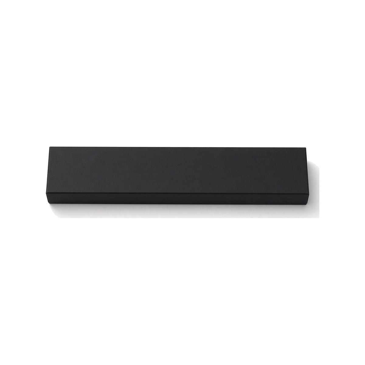 Black cardstock custom magnetic necklace box in 22 x 5.5 x 3 cm