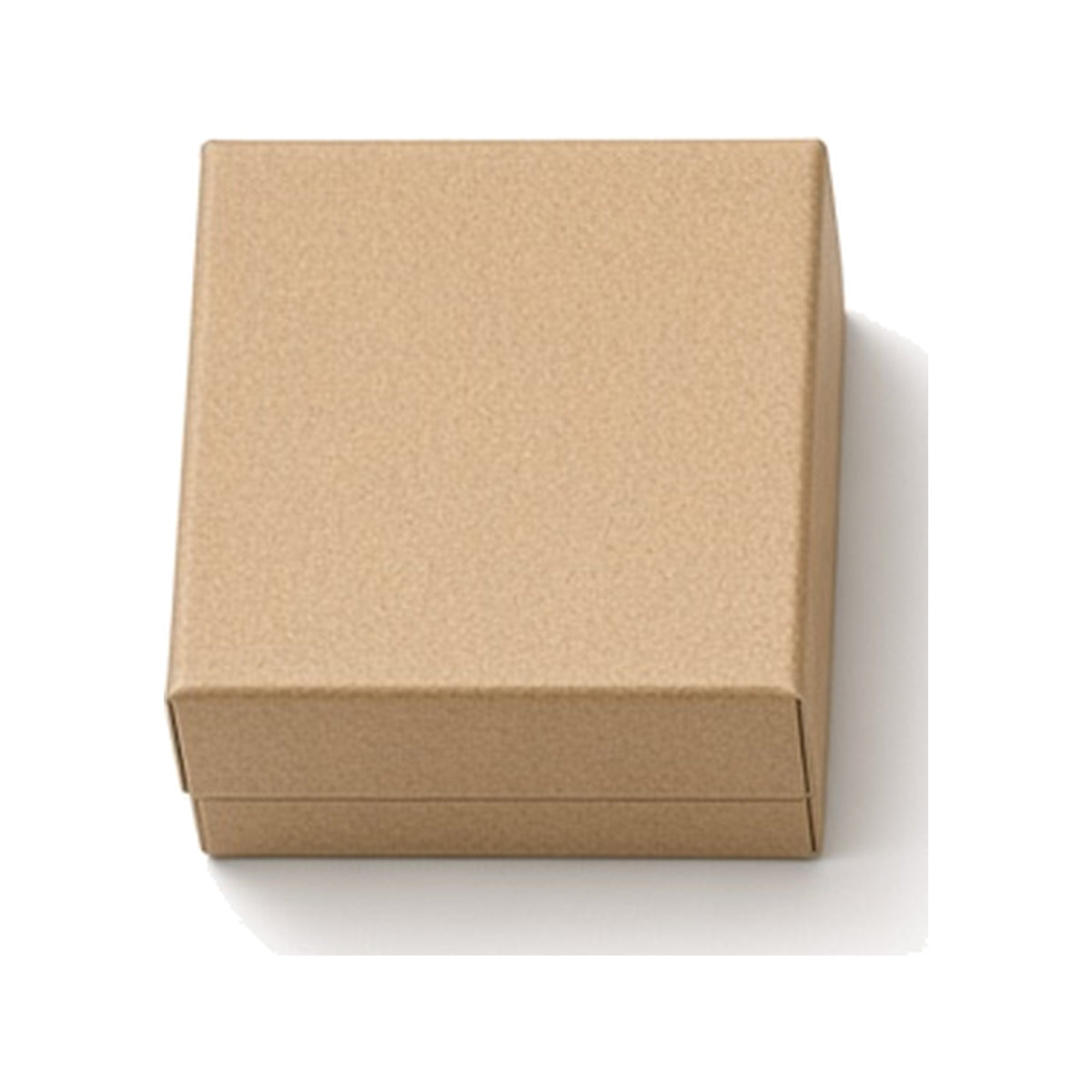 Kraft paper custom magnetic jewelry box in 5 x 5 x 3.5 cm