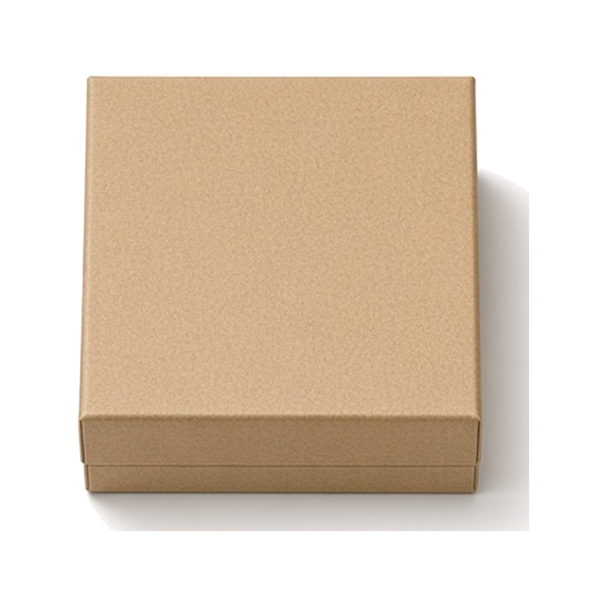 Kraft paper custom magnetic jewelry box in 7 x 9 x 3 cm