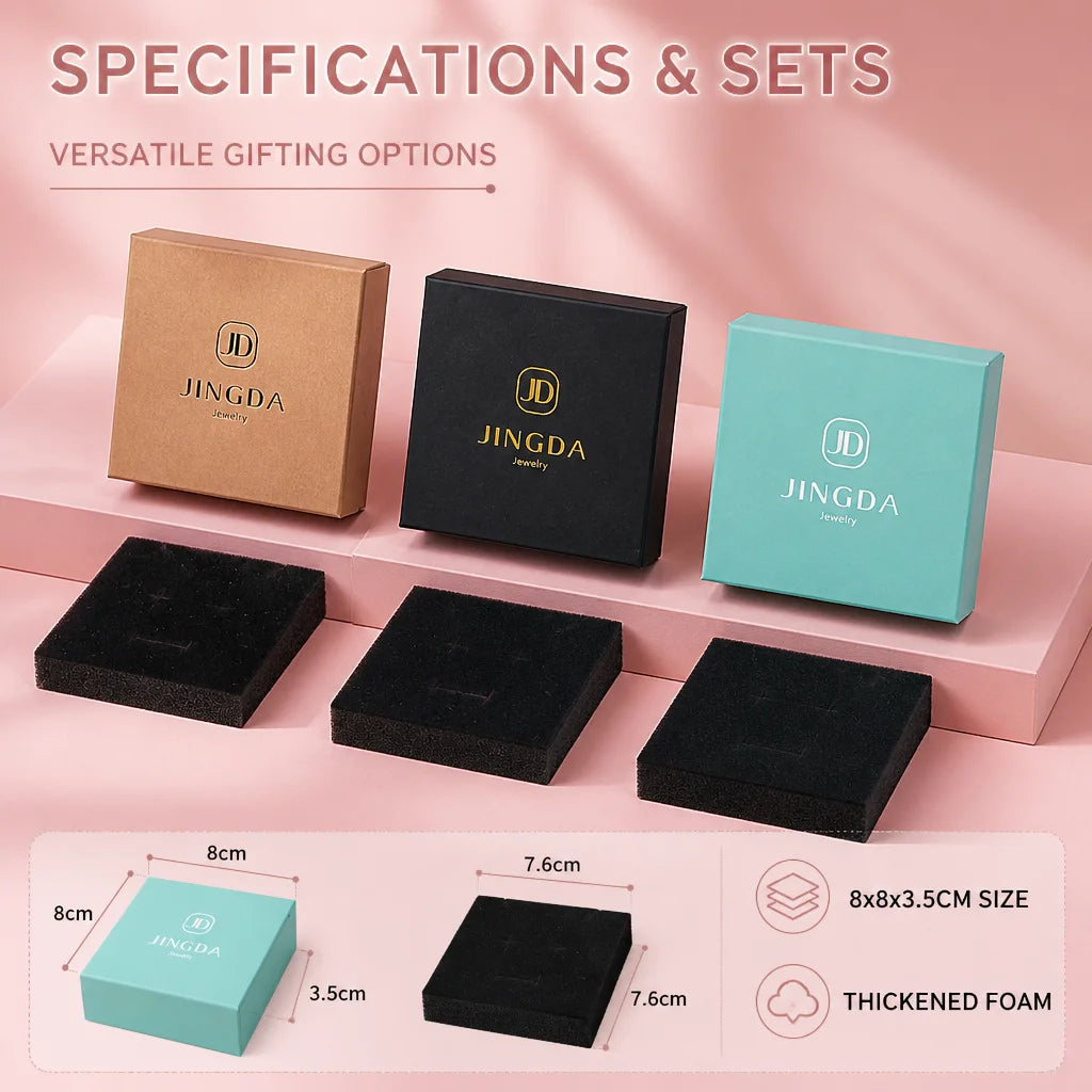 Custom magnetic paper jewelry box - view 7