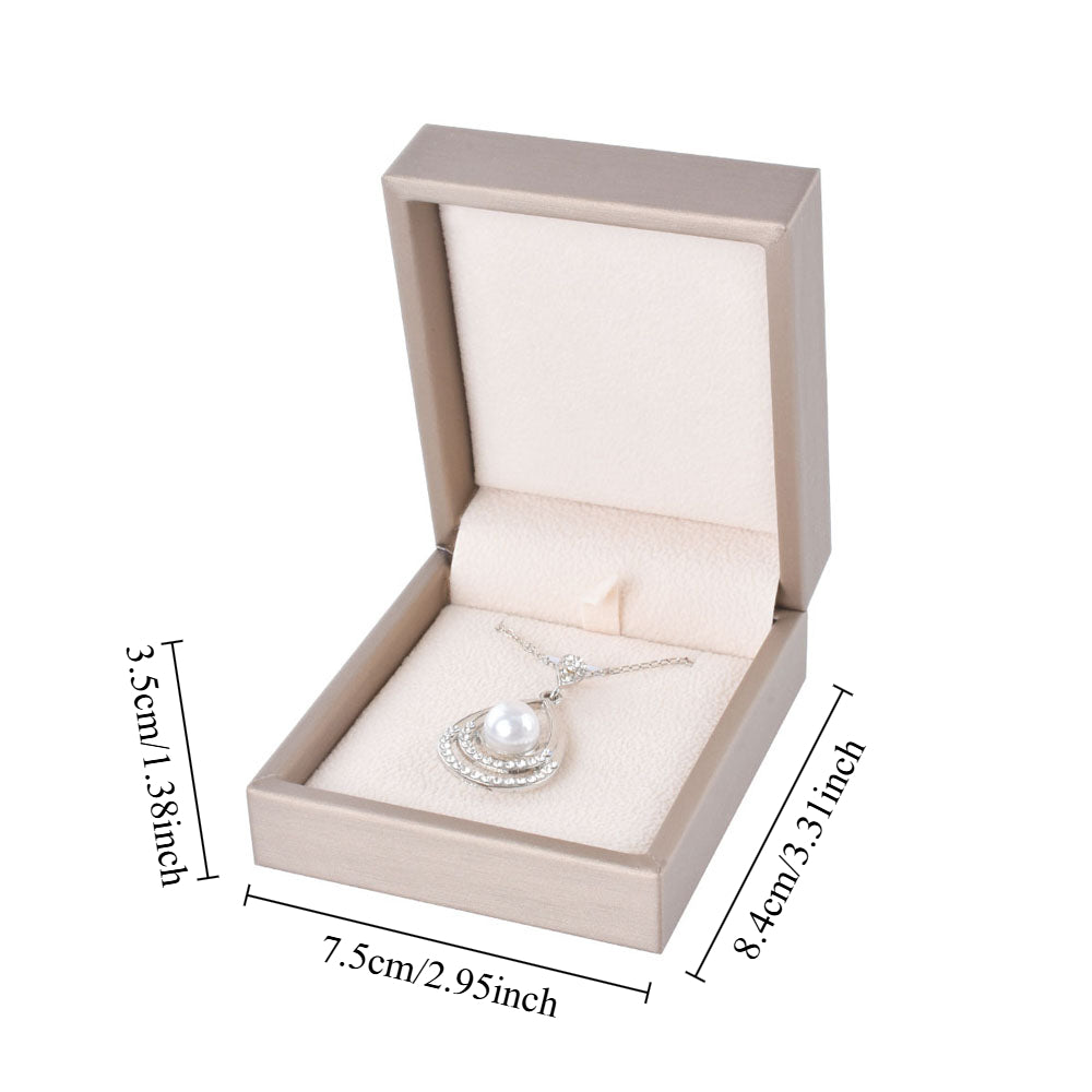 Classic PU Jewelry Boxes，Price For 1 Pack