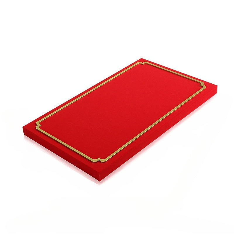 Red Jewelry Display Stand for Gold & Jewelry, Window Showcase Organizer