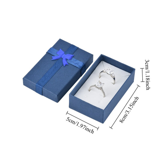 earring box - 24pcs Blue Earring Boxes B10-32-B open view