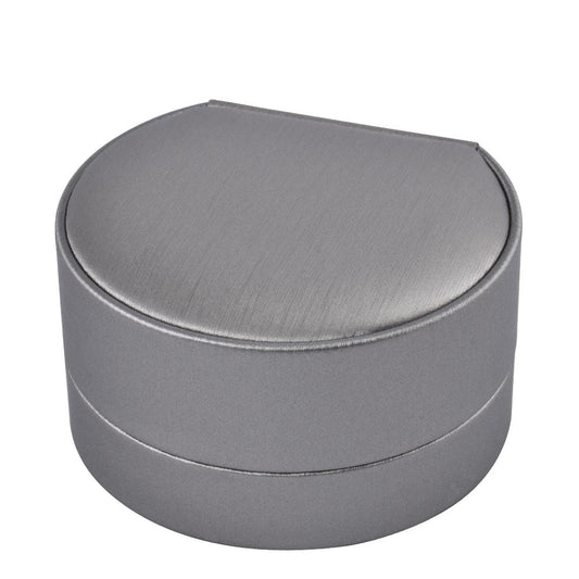 earring box and pendant box and necklace box - 12pcs Gray PU Leather Pendant Earring Necklace P04P-GR open view